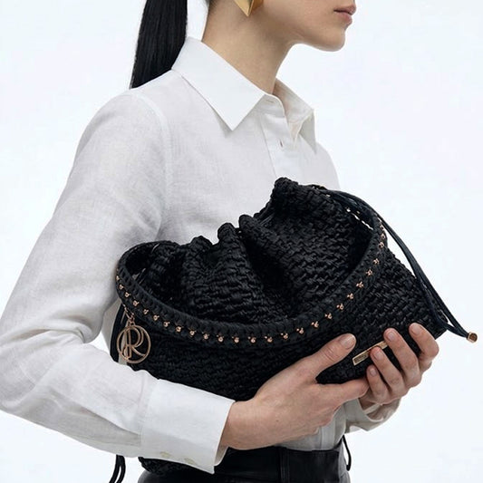 UMA BLACK — CONVERTIBLE SHOULDER BAG - Roberta Porretta