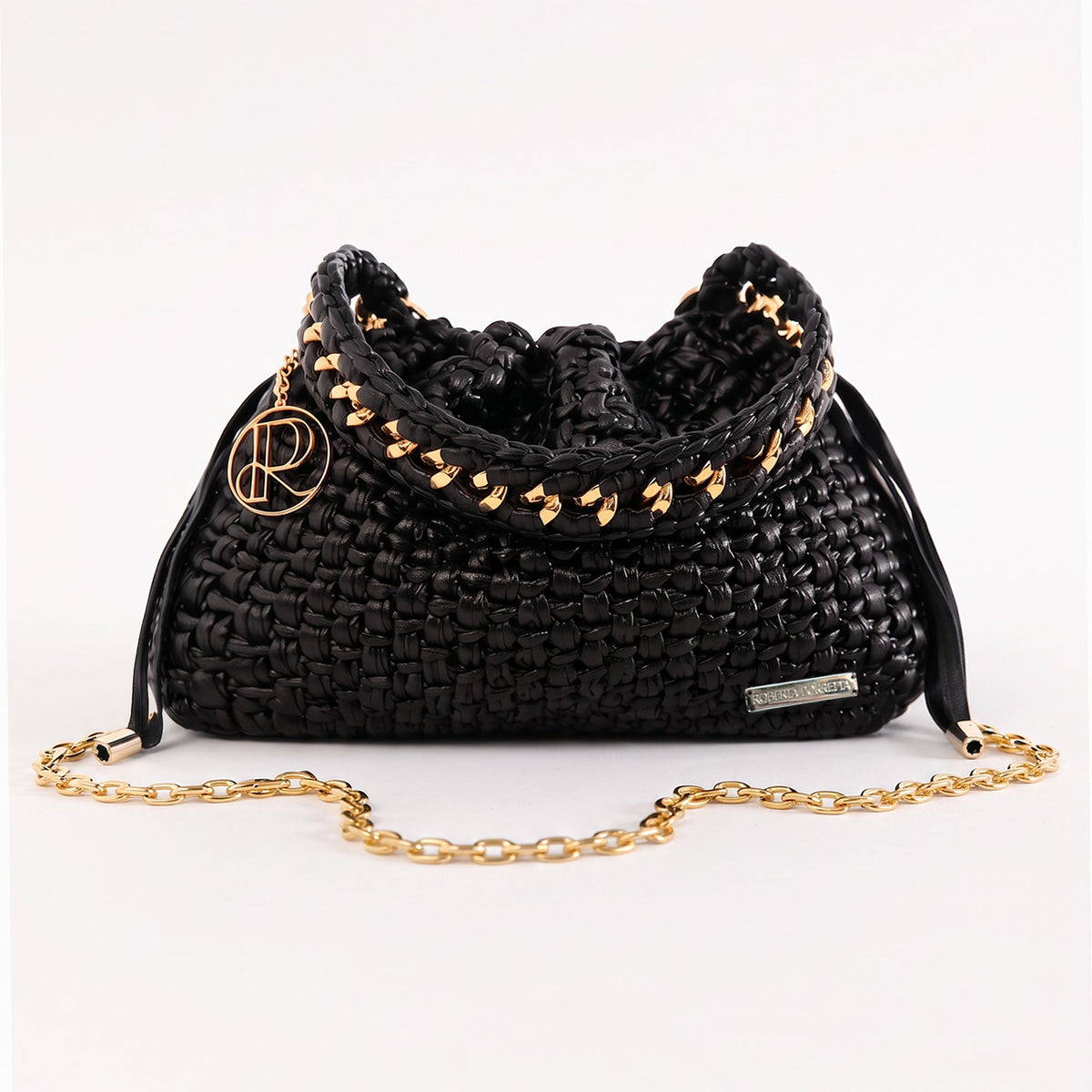 HALO BLACK — CONVERTIBLE HANDBAG - Roberta Porretta