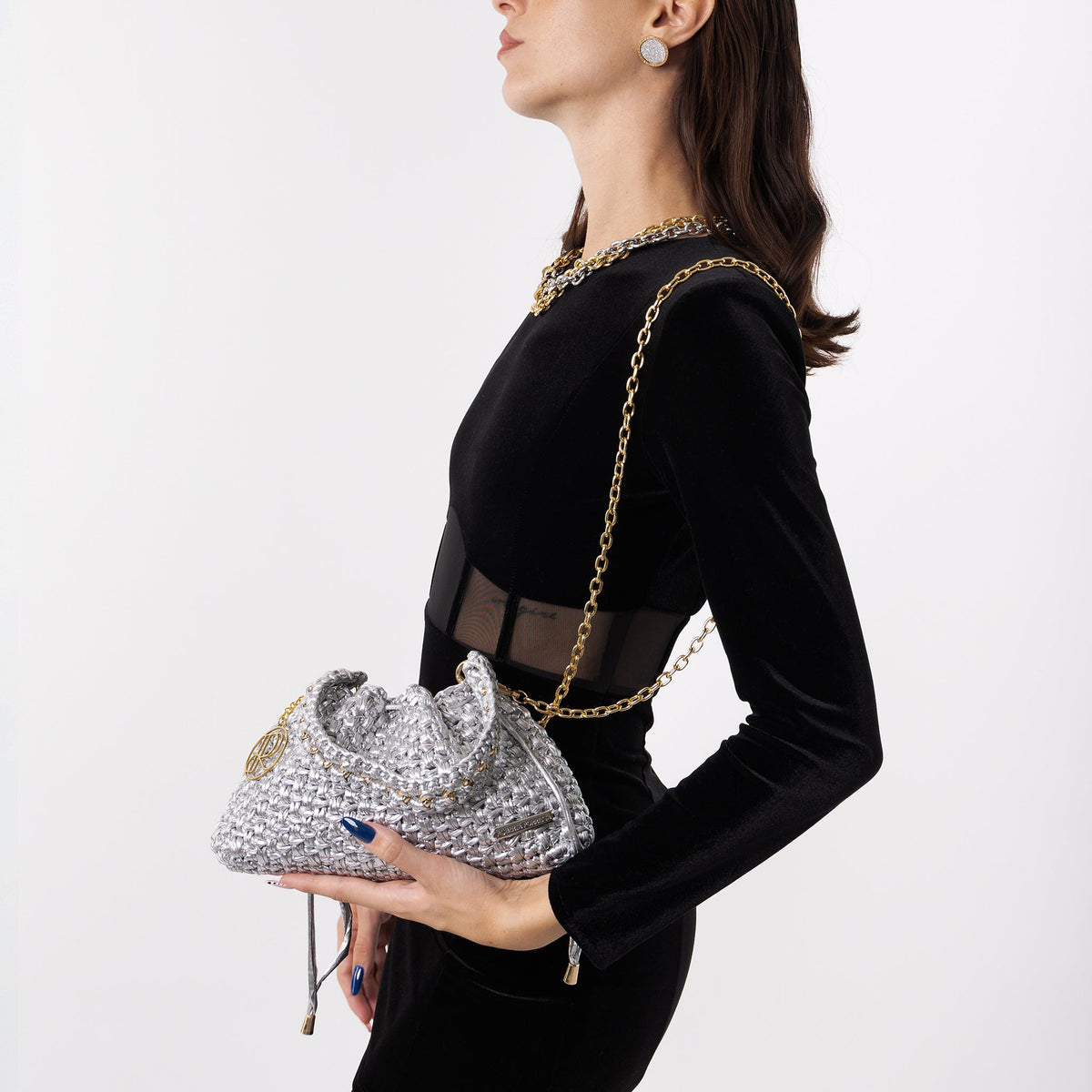 HALO SILVER — CONVERTIBLE HANDBAG - Roberta Porretta