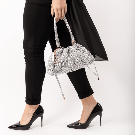 HALO SILVER — CONVERTIBLE HANDBAG - Roberta Porretta