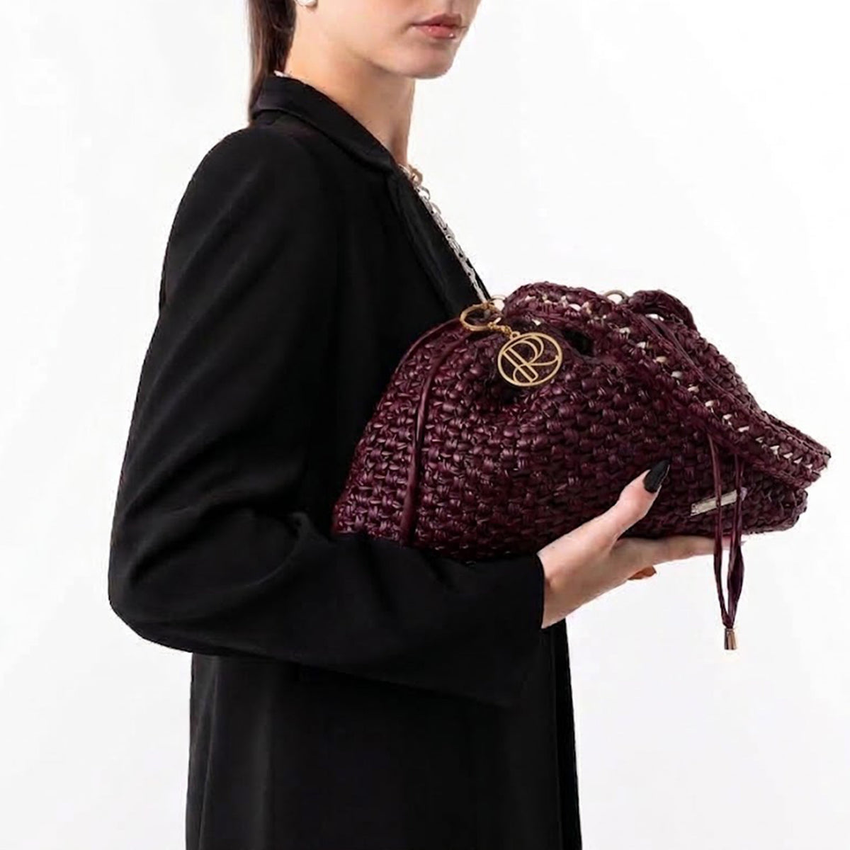 UMA PLUM — CONVERTIBLE SHOULDER BAG - Roberta Porretta