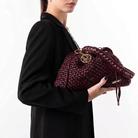 UMA PLUM — CONVERTIBLE SHOULDER BAG - Roberta Porretta