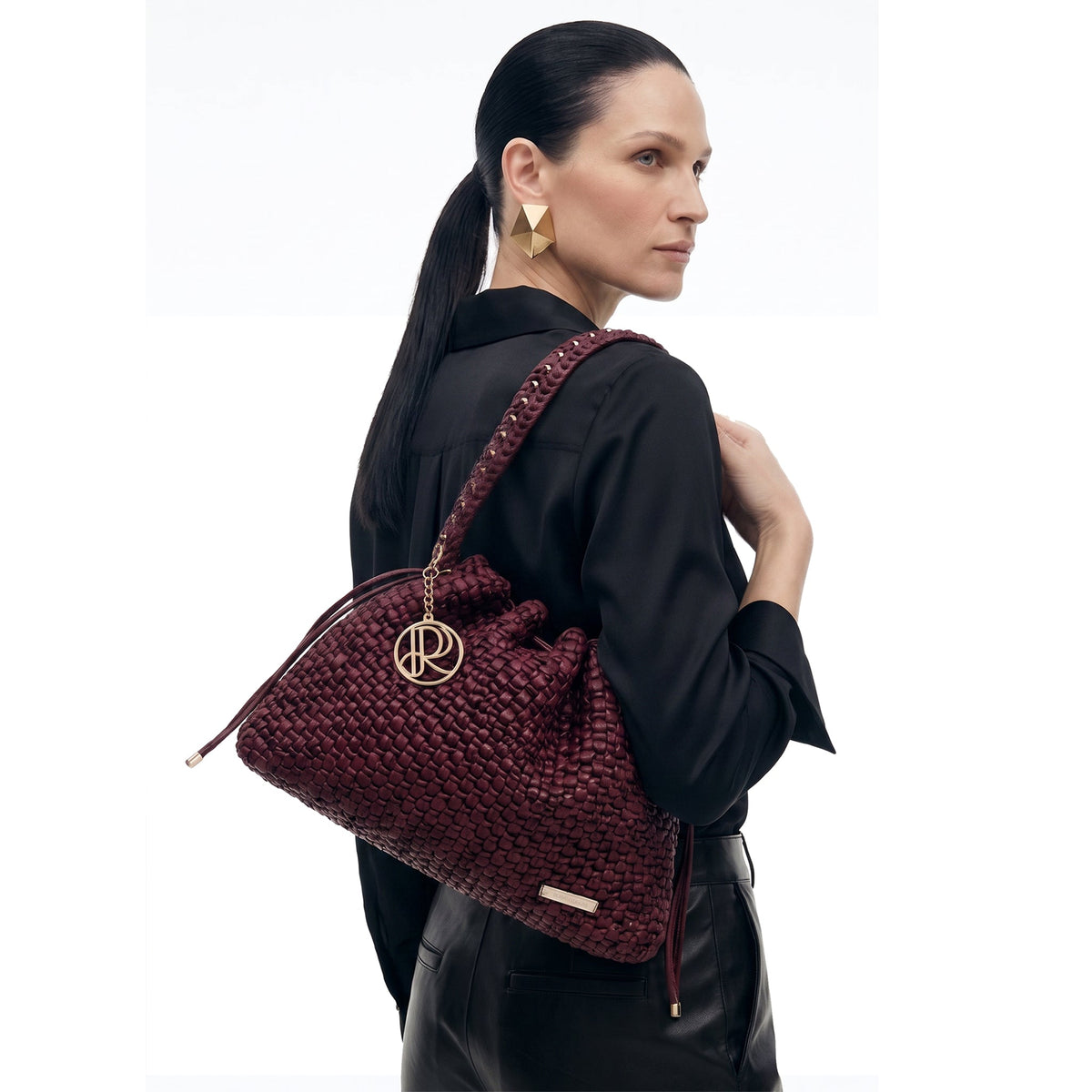 UMA PLUM — CONVERTIBLE SHOULDER BAG - Roberta Porretta